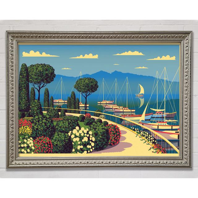 Vintage Travel Poster - Single Picture Frame Art Prints Bright Star Size: 59.7cm H x 84.1cm W on Productcaster.