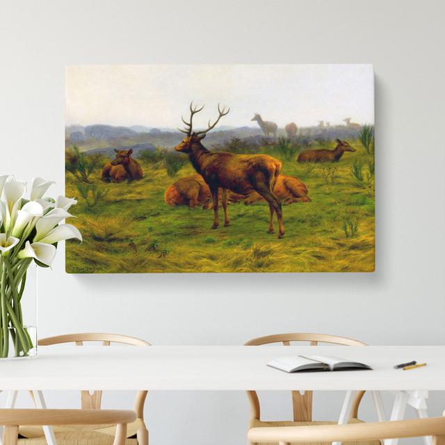 The Stag by Rosa Bonheur - Wrapped Canvas Painting East Urban Home Size: 50cm H x 76cm W x 3cm D on Productcaster.