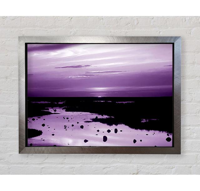 Purple Ocean Surprise Framed Print Bright Star Size: 42cm H x 59.7cm W on Productcaster.