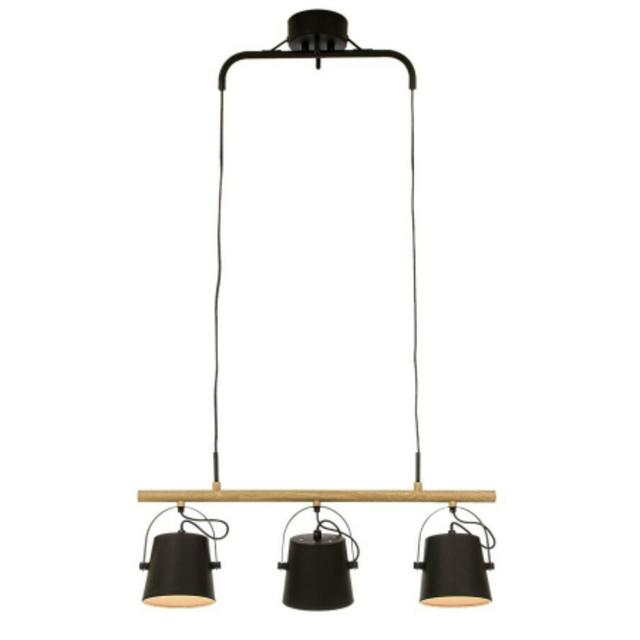 Coggon 3 - Light Kitchen Island Pendant Borough Wharf Base Finish: Black, Shade Colour: Black on Productcaster.