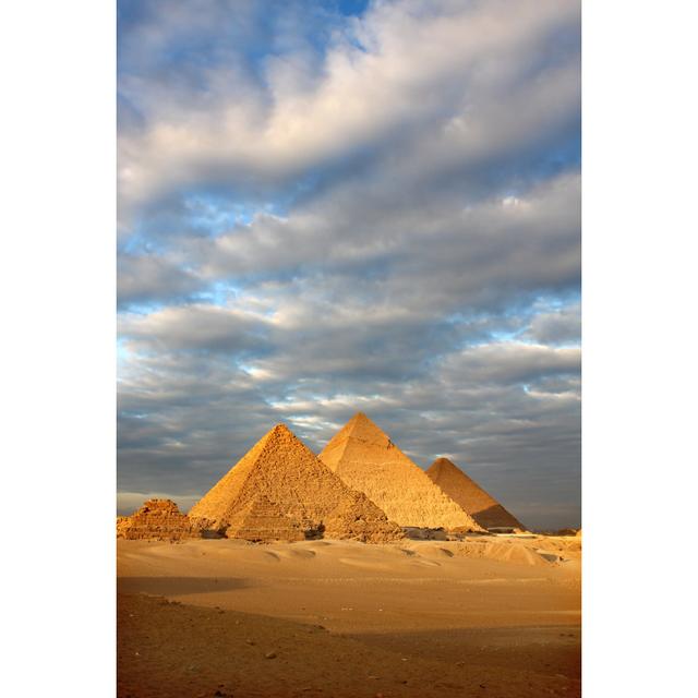 Pyramids - Wrapped Canvas Art Prints Natur Pur Size: 30cm H x 20cm W x 1.8cm D on Productcaster.