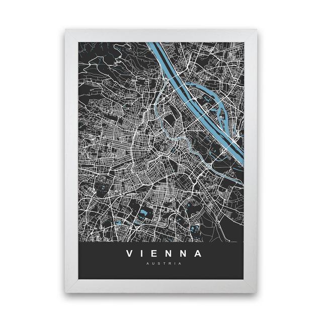 Vienna - Graphic Art Print Borough Wharf Format: White Paper, Size: 46cm H x 34cm W x 3cm D on Productcaster.