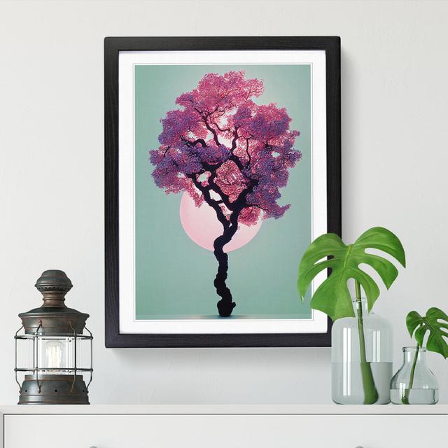 FRM-V0523-1879X Plum Tree Vision - Picture Frame Graphic Art Marlow Home Co. Frame Option: Black, Size: 46cm H x 34cm W x 2cm D on Productcaster.