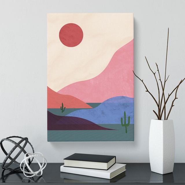 The Desert - Wrapped Canvas Print East Urban Home Size: 91cm H x 60cm W x 3cm D on Productcaster.