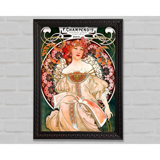 Champenois by Alphonse Mucha - Single Picture Frame Art Prints Bright Star Size: 118.9cm H x 84.1cm W x 3cm D on Productcaster.