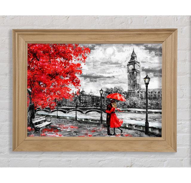 Honeymoon Couple Big Ben Framed Print Bright Star Size: 21cm H x 42cm W on Productcaster.