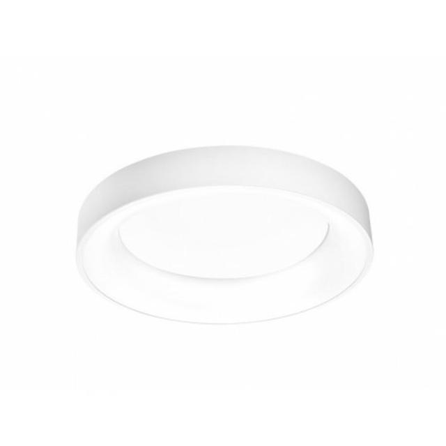 Sovana 1-Light LED Integrated Flush Mount Azzardo Fixture Finish: White, Size: 11cm H x 55cm W x 55cm D on Productcaster.