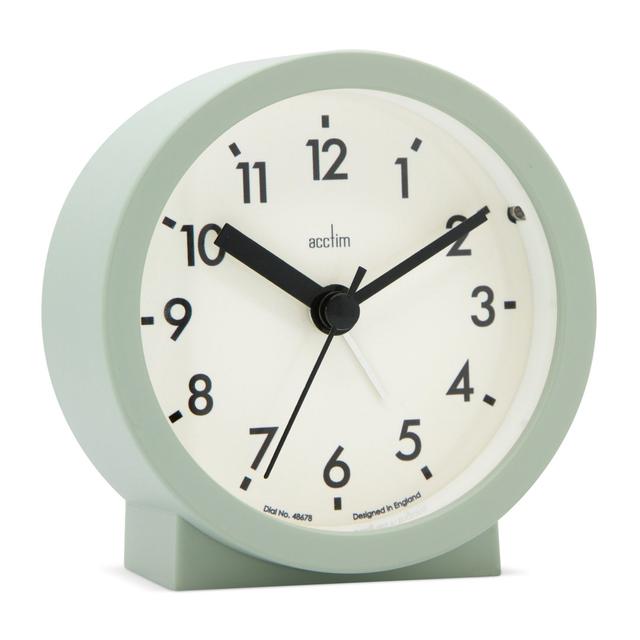 Analog Quartz Alarm Tabletop Clock Acctim Colour: Cool Mint on Productcaster.