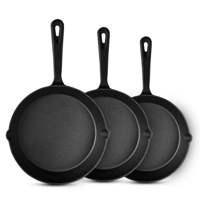 Teresa Cast Iron Skillet Non-Stick Omelette Frypan Belfry Kitchen Size: 36cm on Productcaster.