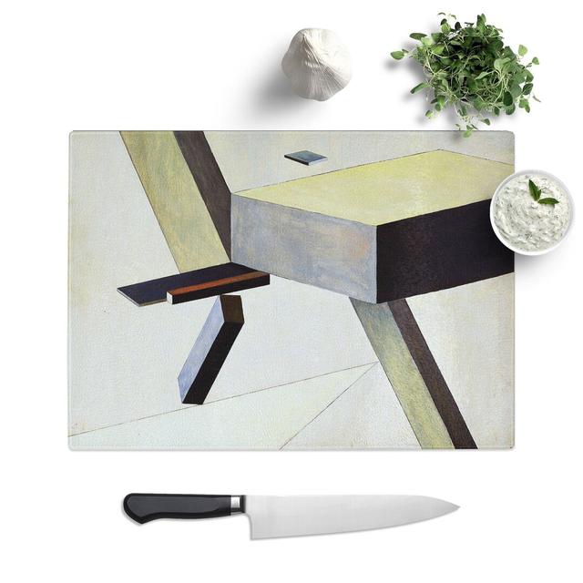 Composition Vol.10 by El Lissitzky Chopping Board East Urban Home Size: 0.4cm H x 20cm W x 28.5cm L on Productcaster.