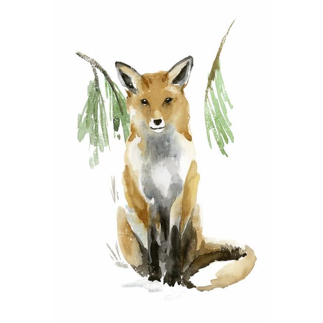 Snowy Fox I by Annie Warren - Wrapped Canvas Painting Union Rustic Size: 46cm H x 30cm W x 3.8cm D on Productcaster.