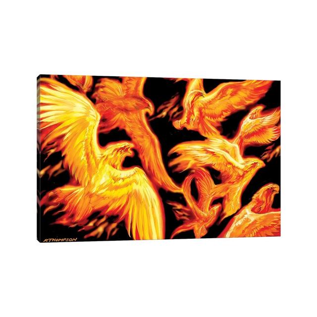 Phoenix Dawn by Ruth Thompson - Gallery-Wrapped Canvas Giclée on Canvas Lark Manor Size: 20.32cm H x 30.48cm W x 1.905cm D, Format: Wrapped Canvas on Productcaster.