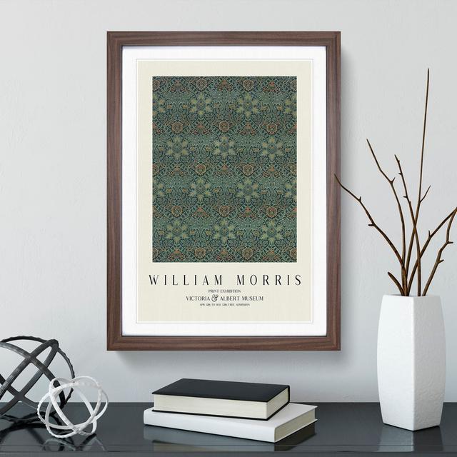 Ispahan by William Morris - Picture Frame Art Prints East Urban Home Frame Option: Oak Framed, Size: 48cm H x 36cm W x 2cm D on Productcaster.