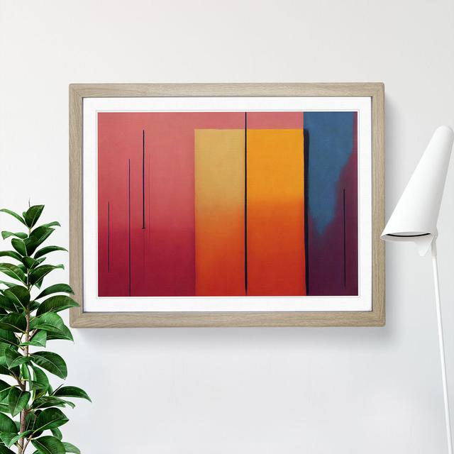 Single Picture Frame Painting Metro Lane Frame Colour: Oak Framed, Size: 46cm H x 64cm W on Productcaster.