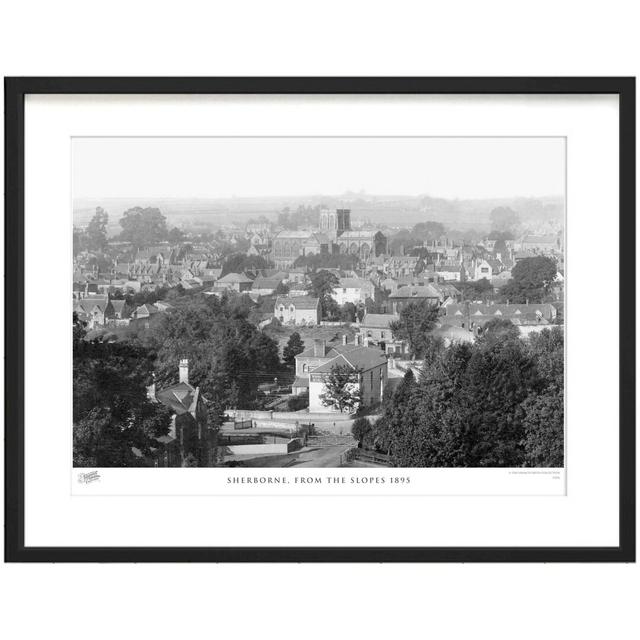 'Sherborne, from the Slopes 1895' by Francis Frith - Picture Frame Photograph Print on Paper The Francis Frith Collection Size: 60cm H x 80cm W x 2.3c on Productcaster.