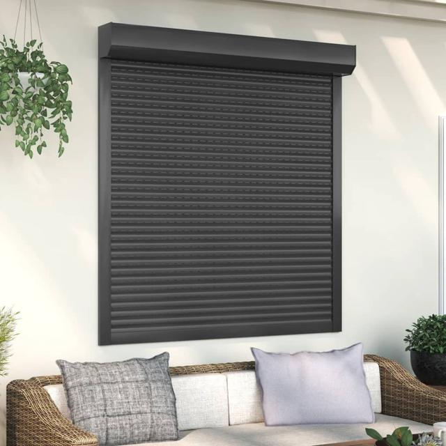 Roller Shutter Room Darkening Venetian Blind Symple Stuff Finish: Anthracite, Size: 140cm L x 130cm W on Productcaster.