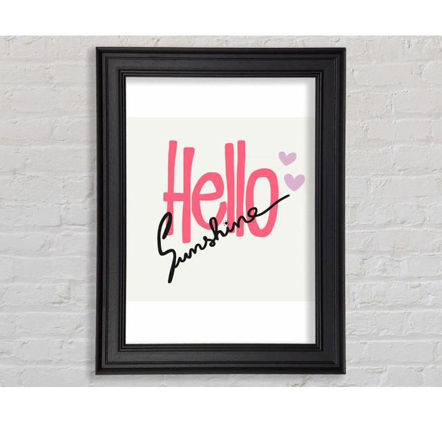 Hello Sunshine 1 - Single Picture Frame Art Prints Ebern Designs Size: 142.2cm H x 84.1cm W on Productcaster.