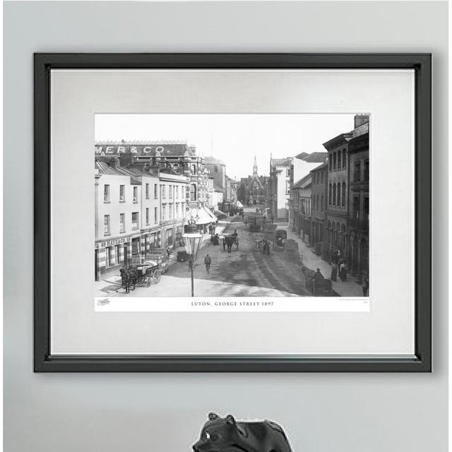 'Luton, George Street 1897' - Picture Frame Photograph Print on Paper The Francis Frith Collection Size: 45cm H X 60cm W x 2cm D on Productcaster.