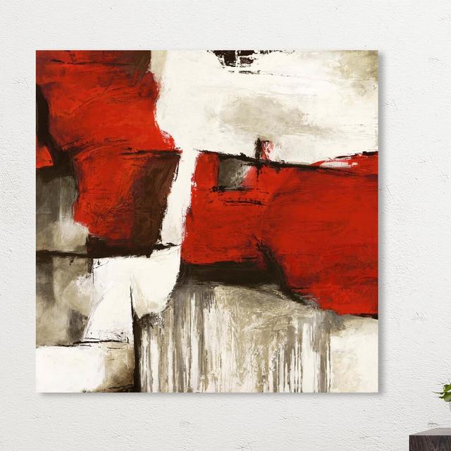 Sai - Rubrum II - Wrapped Canvas Painting East Urban Home Size: 91.4 cm H x 91.4 cm W x 3.8 cm D on Productcaster.