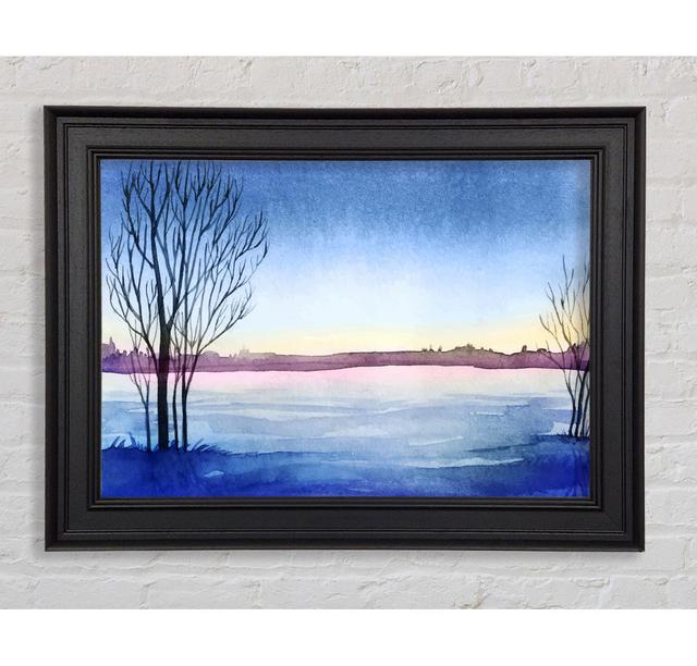 Winter Lake - Single Picture Frame Art Prints Rosalind Wheeler Size: 29.7cm H x 42cm W on Productcaster.