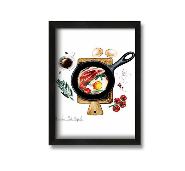 Morning Breakfast - Picture Frame Graphic Art on Canvas Brambly Cottage on Productcaster.