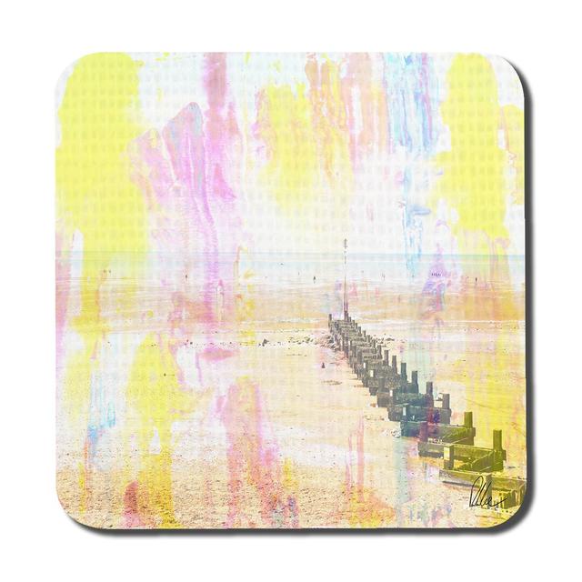 Beach Front Coaster (Set of 6) Highland Dunes Colour: Yellow on Productcaster.