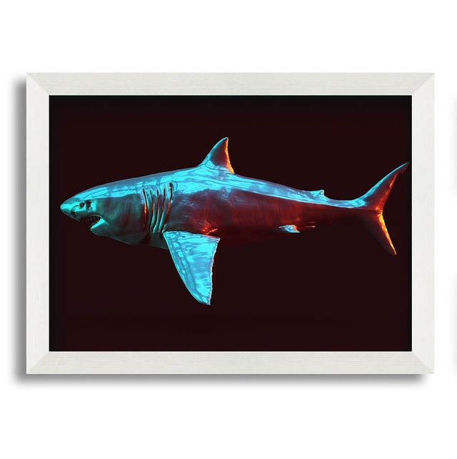 Shark in the Deep Sea Highland Dunes Format: White Framed Paper, Size: 42cm H x 59.7cm W x 10cm D on Productcaster.