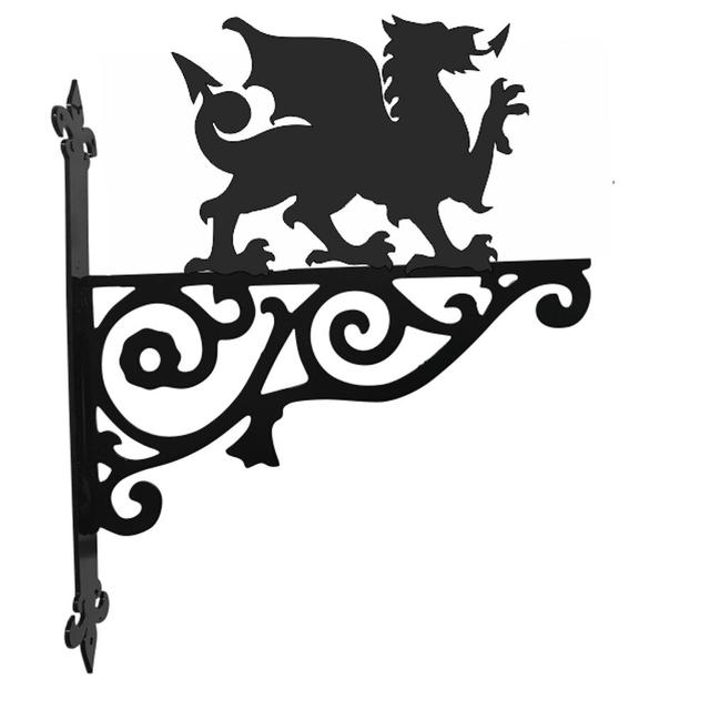 Welsh Dragon Ornamental Bracket Steel Images on Productcaster.