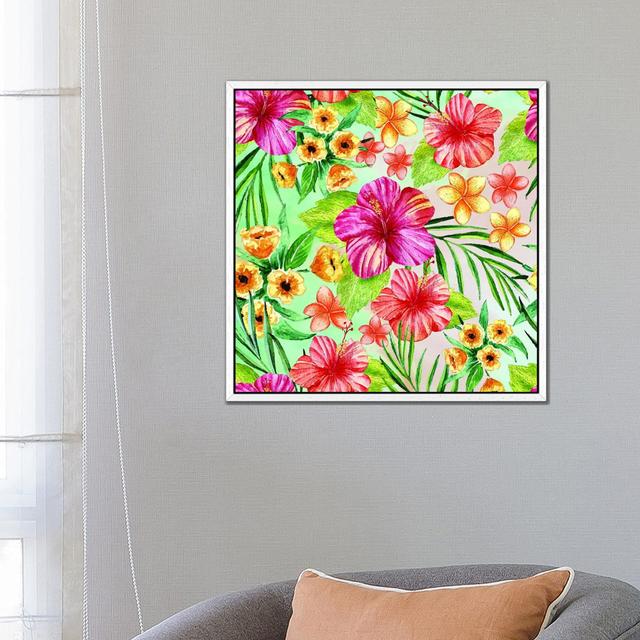 The Tropical Life I by Seven Trees Design - Gallery-Wrapped Canvas Giclée on Canvas 17 Stories Size: 66.04cm H x 66.04cm W x 3.81cm D, Format: White F on Productcaster.