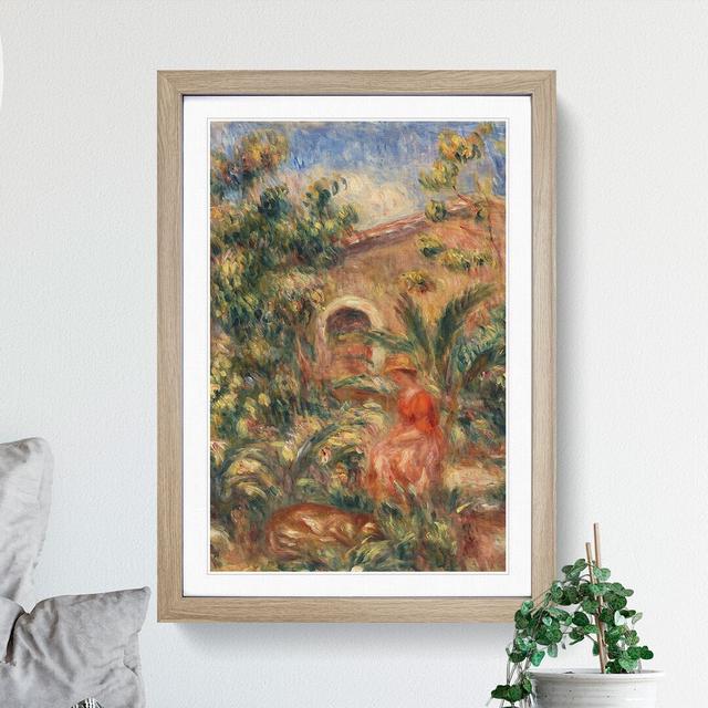 Farmhouse Vol.1 by Pierre-Auguste Renoir - Picture Frame Painting East Urban Home Size: 90cm H x 65cm W x 2cm D, Frame Option: Oak on Productcaster.