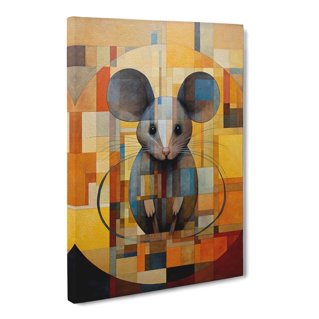 Mouse Geometric Art - Print Marlow Home Co. Size: 50cm H x 35cm W x 3cm D on Productcaster.