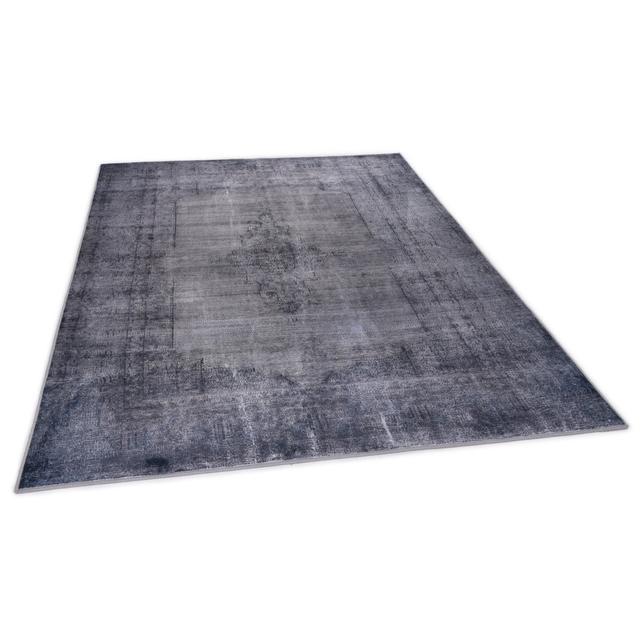 Rachele Machine Woven Anthracite Rug Gino Falcone Rug Size: Rectangle 140 x 200cm on Productcaster.