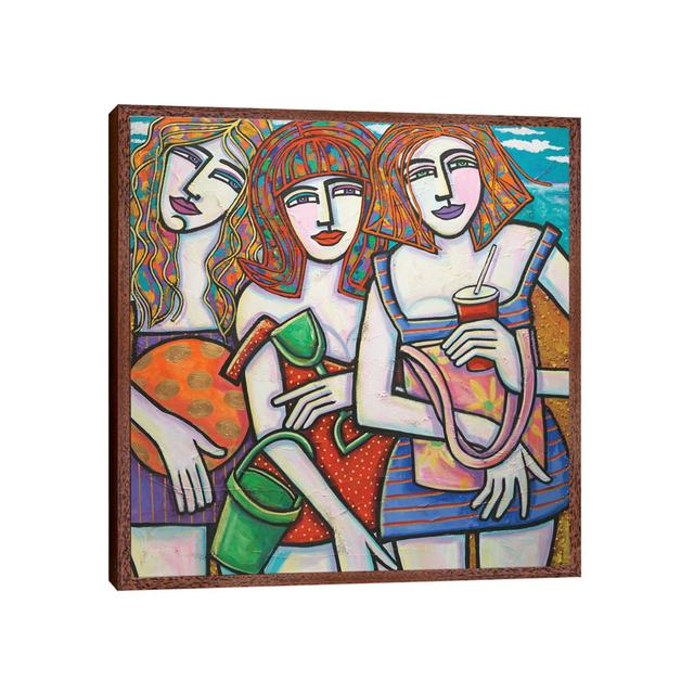 Sommerfreunde von Ilene Richard - Galerie-verpackte Leinwand Giclée Bloomsbury Market Format: Klassischer Schattenfugenrahmen aus Holz, Größe: 45,72 c on Productcaster.