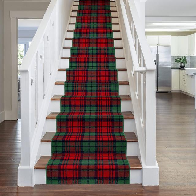 Stair Runner Abrams Plaid Machine Woven Area Rug Union Rustic Rug Size: Runner 750cm x 60cm on Productcaster.