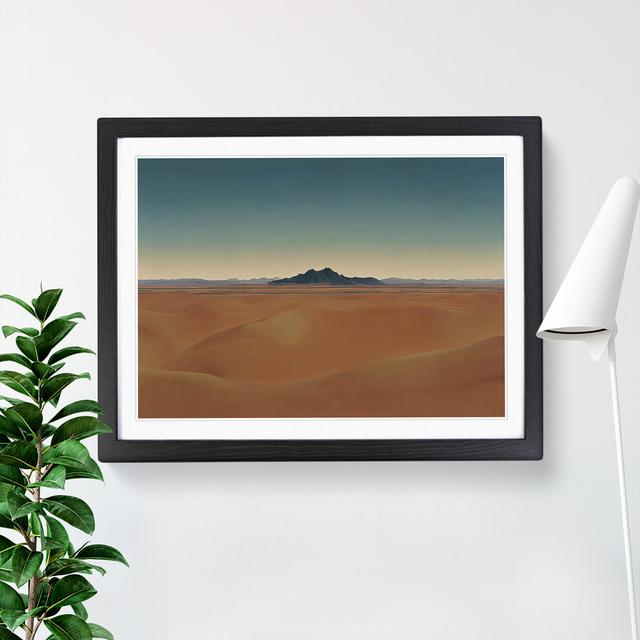 Animated Desert - Single Picture Frame Print Natur Pur Size: 46cm H x 64cm W x 2cm D, Frame Colour: Black Framed on Productcaster.