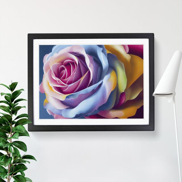 Lively Rose Flower - Picture Frame Graphic Art 17 Stories Frame Colour: Black, Size: 46cm H x 64cm W on Productcaster.