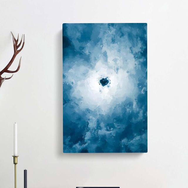 Black Hole In The Clouds In Abstract - Wrapped Canvas Print East Urban Home Size: 91cm H x 60cm W x 3cm D on Productcaster.