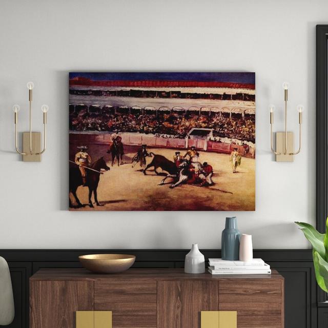 Bullfight' by Édouard Manet Painting Print East Urban Home Size: 90cm H x 120cm W x 1.8cm D on Productcaster.