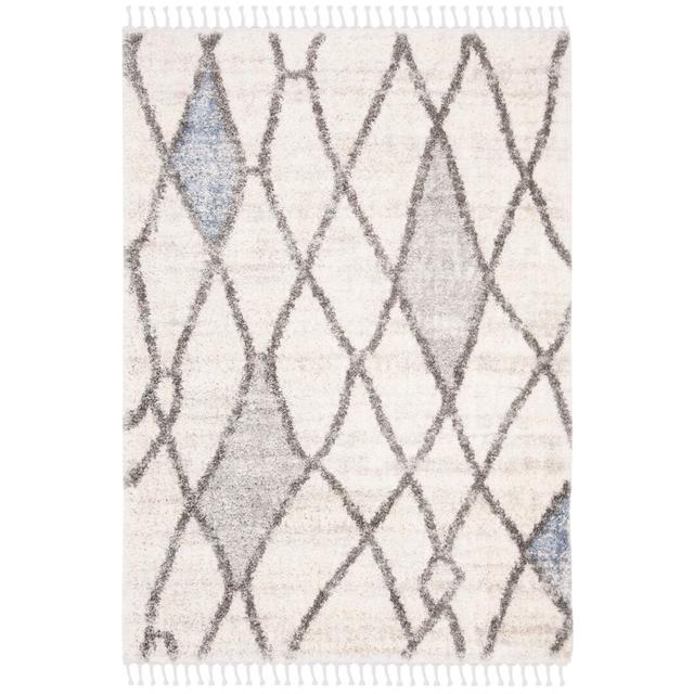 Barnes Geometric Hand Woven Cream Area Rug Bloomsbury Market Rug Size: Rectangle 120 x 180cm on Productcaster.