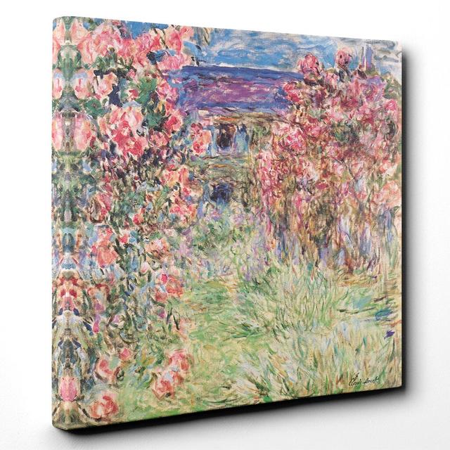 'Rose House' by Claude Monet - Wrapped Canvas Painting Print East Urban Home Size: 76cm H x 76cm W on Productcaster.