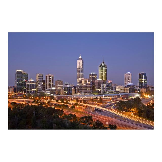 Perth Skyline 2.55m x 3.84m Textured Matt Peel & Stick Wall Mural East Urban Home on Productcaster.