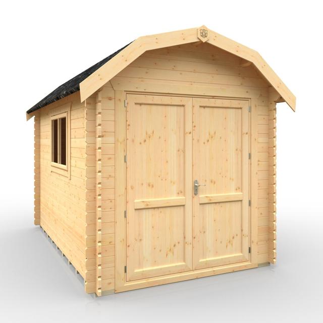 The Alpha Barn Tongue & Groove Log Cabin 12x8w Tiger Sheds on Productcaster.