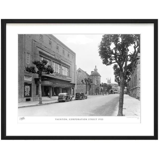 'Taunton, Corporation Street 1935' - Picture Frame Photograph Print on Paper The Francis Frith Collection Size: 45cm H x 60cm W x 2.3cm D on Productcaster.