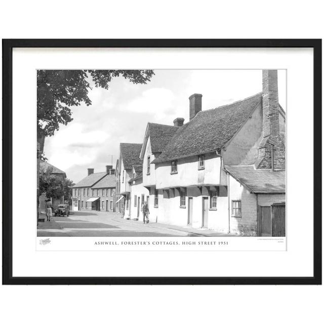 'Ashwell, Forester's Cottages, High Street 1951' by Francis Frith - Picture Frame Photograph Print on Paper The Francis Frith Collection Size: 40cm H on Productcaster.