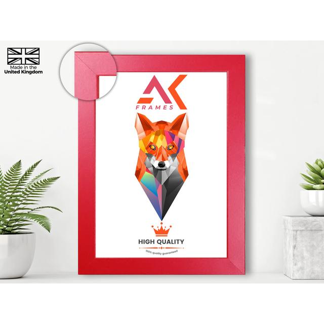 12" x 12" Single Picture Frame AK FRAMES Colour: Red on Productcaster.