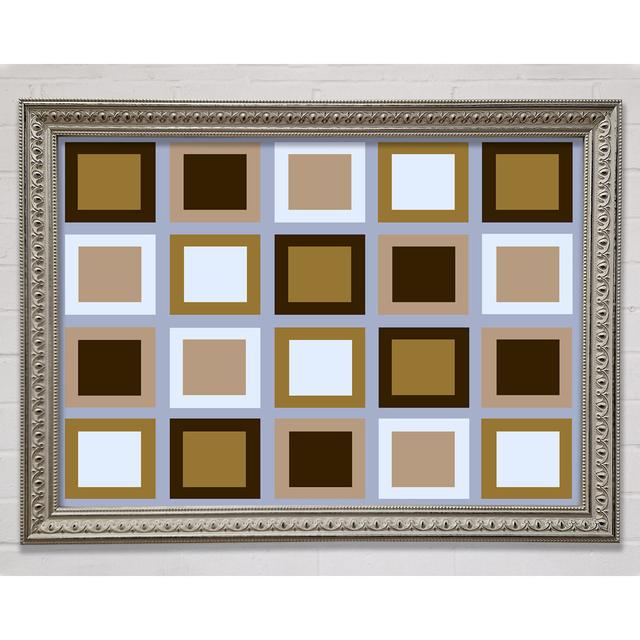 Squared In Square Framed Print Ivy Bronx Size: 42cm H x 59.7cm W x 3cm D on Productcaster.