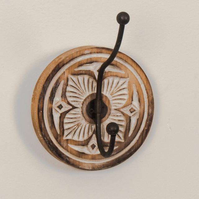 Emilie Solid Wood Wall Hook Rosalind Wheeler on Productcaster.