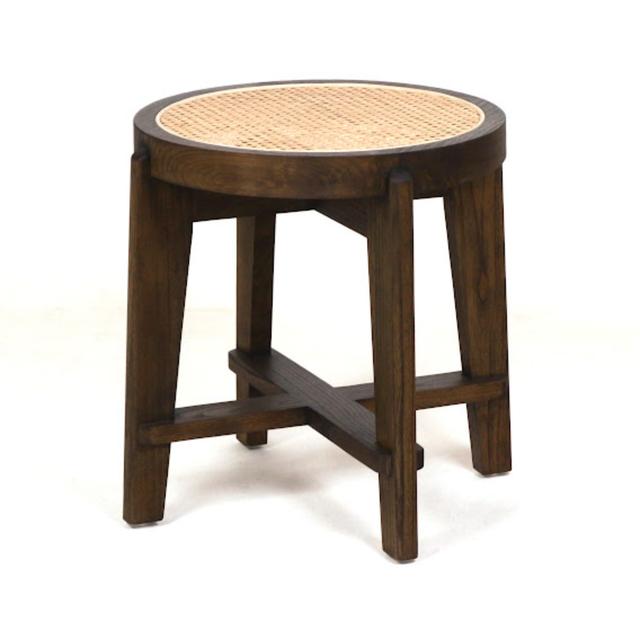 Solid Wood Stool INTERIORTONIC Colour: Medium Brown on Productcaster.