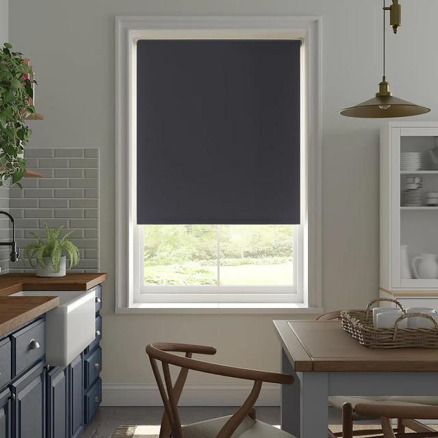 Outdoor Blackout Roll-Up Blind My Home Store Size: 45 cm L x 90 cm W, Finish: Dark Grey on Productcaster.