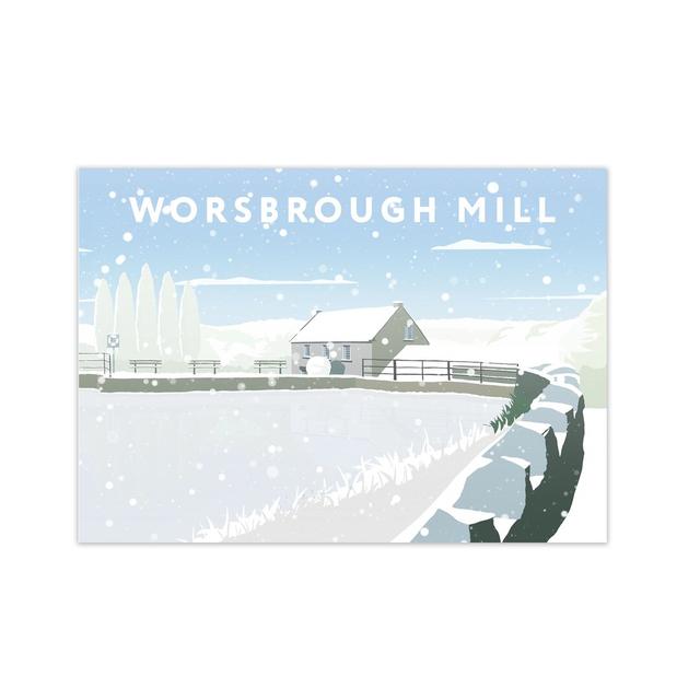 'Worsbrough Mill In Snow' Graphic Art Print 17 Stories Size: 29.7 cm H x 42 cm W on Productcaster.